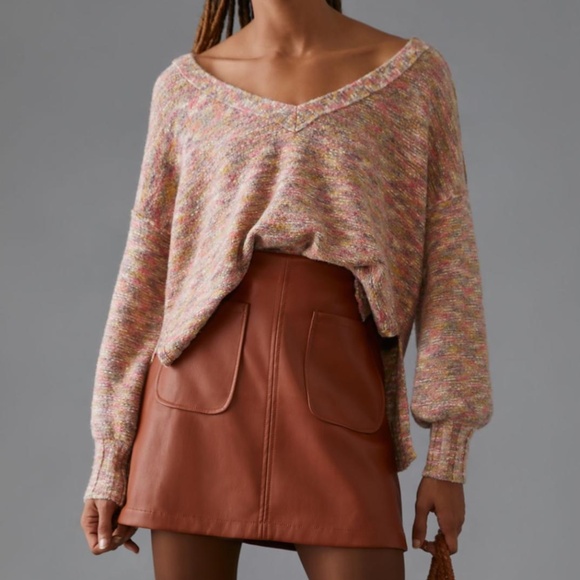 Anthropologie Pilcro Deep V-Neck Sweater - Picture 1 of 6